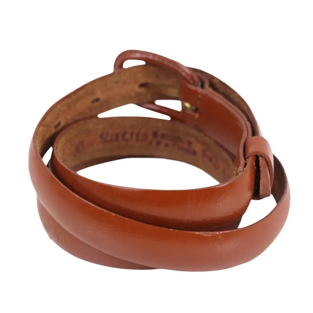 SELECTED BROWN GENUINE LEATHER 5/8